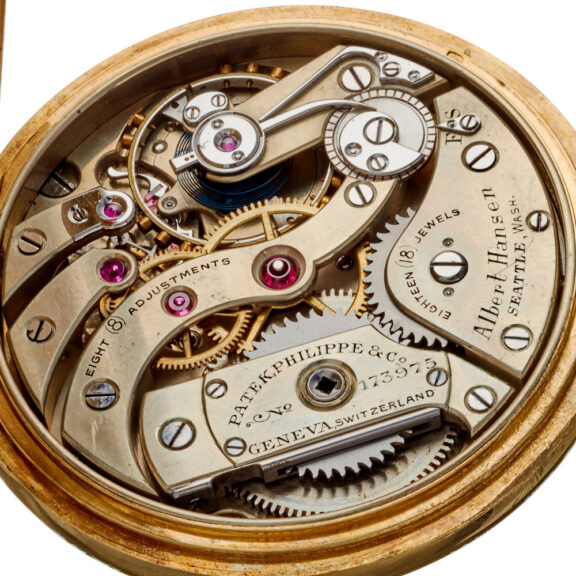 A 18 carat gold Patek Philippe pocket watch Circa 1920 A 18 carat gold Patek Philippe pocket watch Circa 1920
