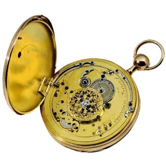 Swiss rose gold quarter repeating pocket watch Circa 1820