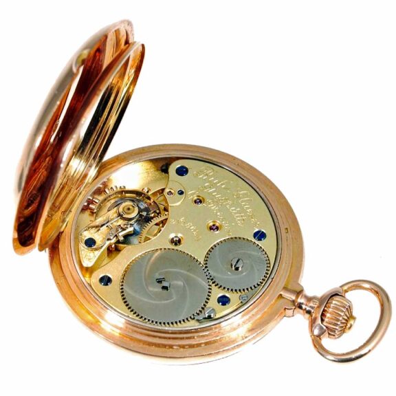 German rare 14k rose gold Glashütte pocket watch Circa 1895 German rare 14k rose gold Glashütte pocket watch Circa 1895
