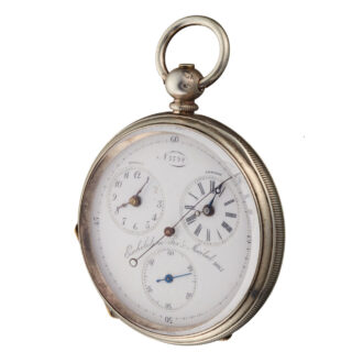 A Swiss central seconds cylinder pocket watch Circa 1880