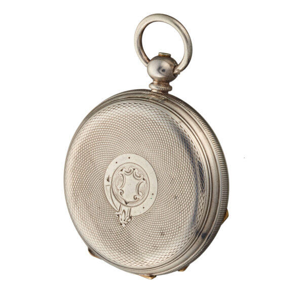 A Swiss central seconds cylinder pocket watch Circa 1880 A Swiss central seconds cylinder pocket watch Circa 1880