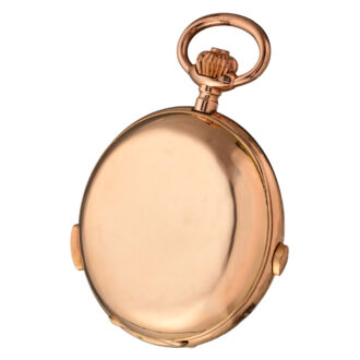 A Swiss gold complicated lever pocket watch Circa 1896