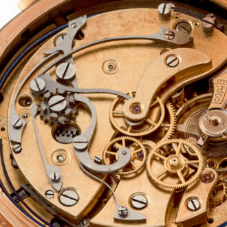 A Swiss gold complicated lever pocket watch Circa 1896