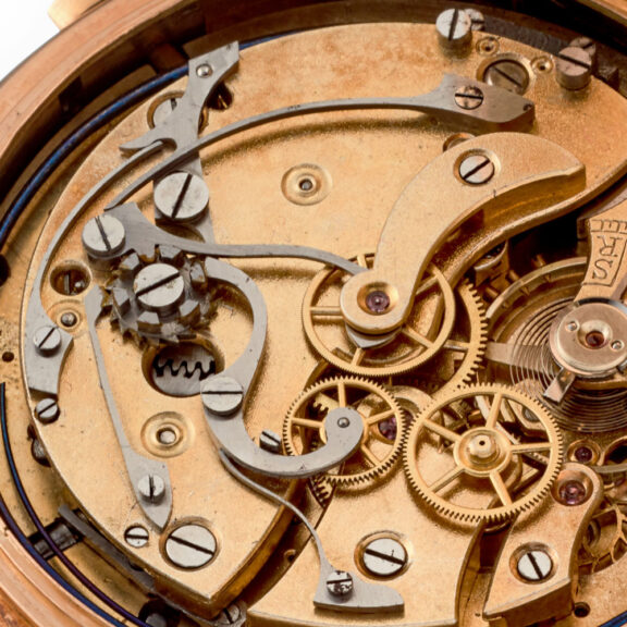 A Swiss gold complicated lever pocket watch Circa 1896 A Swiss gold complicated lever pocket watch Circa 1896