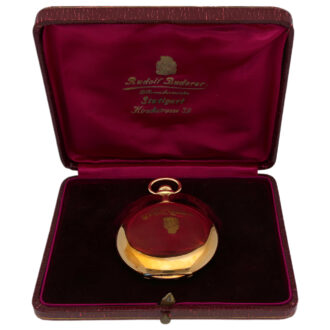 Swiss 14K yellow gold full hunter pocket watch Circa 1905