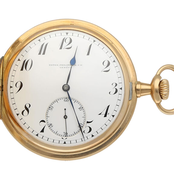 Swiss 14K yellow gold full hunter pocket watch Circa 1905