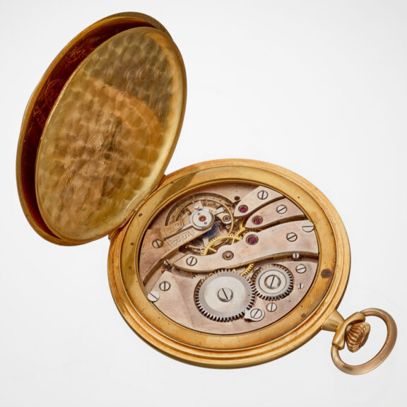 A Swiss lever in a gold monogram hunter case Circa 1939 A Swiss lever in a gold monogram hunter case Circa 1939