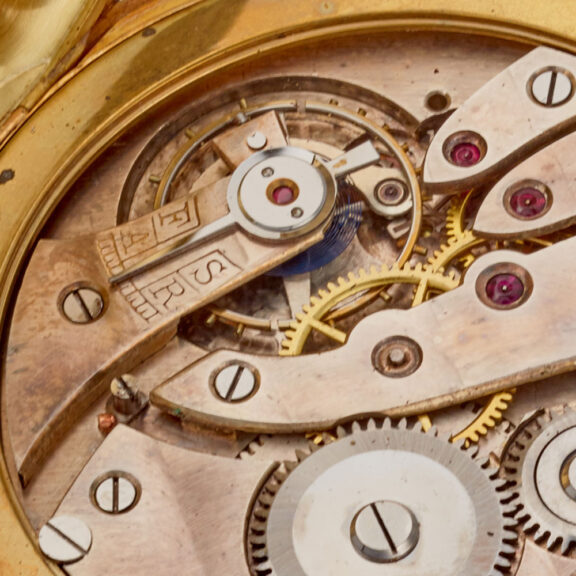A Swiss lever in a gold monogram hunter case Circa 1939 A Swiss lever in a gold monogram hunter case Circa 1939