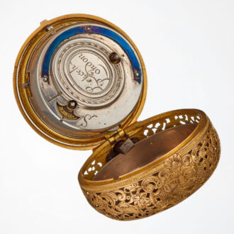 A 20 Carat gold quarter repeating verge watch Circa 1740
