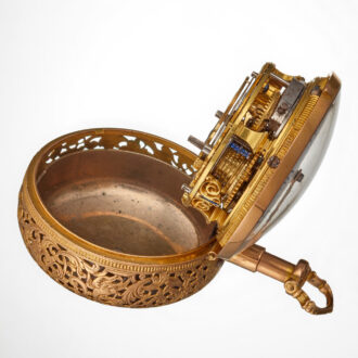 A 20 Carat gold quarter repeating verge watch Circa 1740