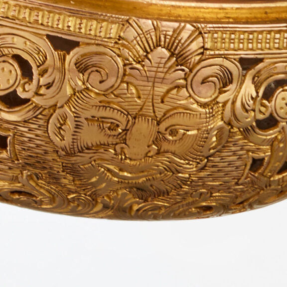 A 20 Carat gold quarter repeating verge watch Circa 1740 A 20 Carat gold quarter repeating verge watch Circa 1740