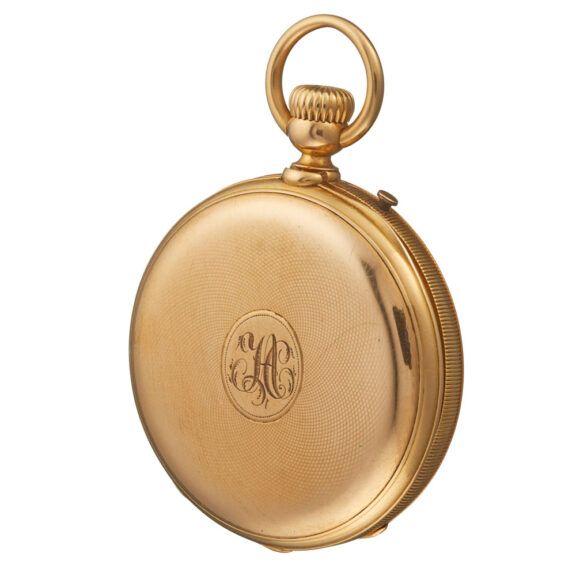 A Swiss quarter repeater, movement by Audemars Circa 1882 A Swiss quarter repeater, movement by Audemars Circa 1882