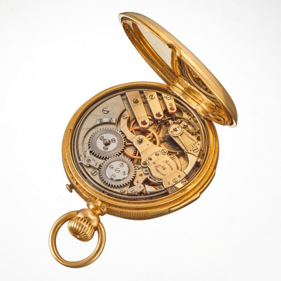 A Swiss quarter repeater, movement by Audemars Circa 1882 A Swiss quarter repeater, movement by Audemars Circa 1882