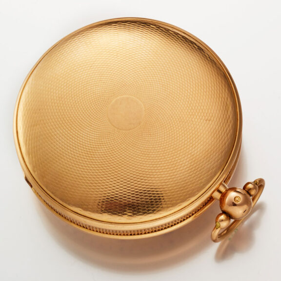 A Swiss verge watch in a gold open face case Circa 1810 A Swiss verge watch in a gold open face case Circa 1810