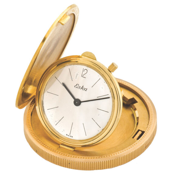 Swiss gold watch set into U.S. 20 dollar coin dated 1894 Circa 1950