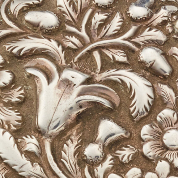 An English repousse verge in silver pair cases Circa 1832 An English repousse verge in silver pair cases Circa 1832
