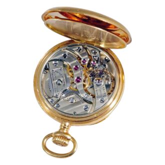 Swiss gold miniature pocket watch with adjustments Circa 1913