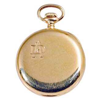 Swiss gold miniature pocket watch with adjustments Circa 1913