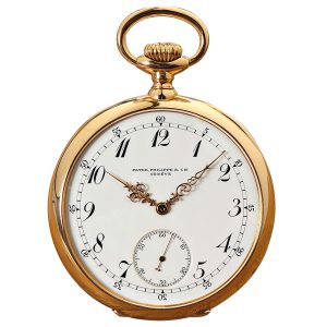 Swiss 18k gold pocket watch with lever chronometer Circa 1910