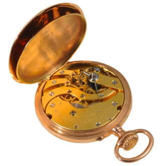 Swiss pocket watch with original box and certificate Circa 1900