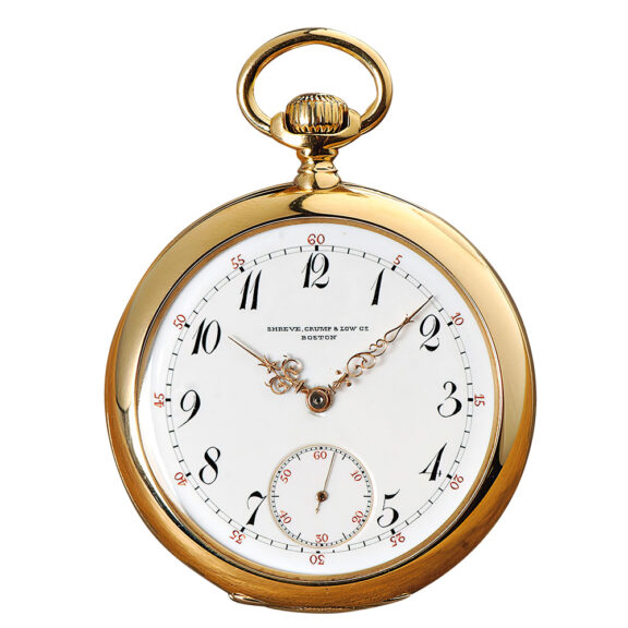 Swiss gold lever chronometer with auxiliary seconds Circa 1892 Swiss gold lever chronometer with auxiliary seconds Circa 1892
