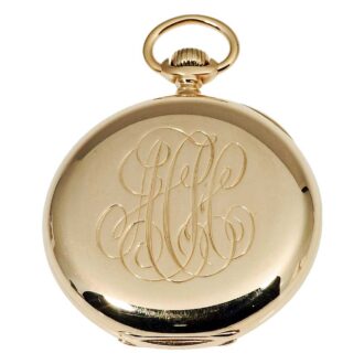 Swiss gold lever chronometer with auxiliary seconds Circa 1892 Swiss gold lever chronometer with auxiliary seconds Circa 1892
