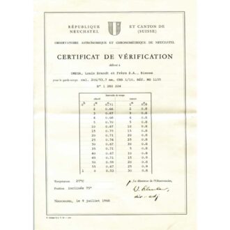 Swiss split seconds chronograph for sport timing Circa 1965