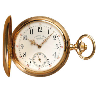 German 18k rose gold Glashütte pocket watch Circa 1900