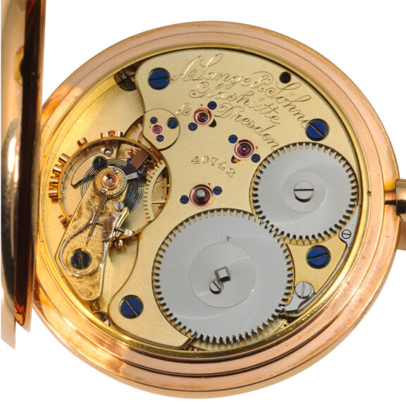 German 18k rose gold Glashütte pocket watch Circa 1900 German 18k rose gold Glashütte pocket watch Circa 1900