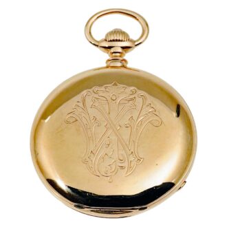 German 18k pink gold Glashütte pocket watch Circa 1885