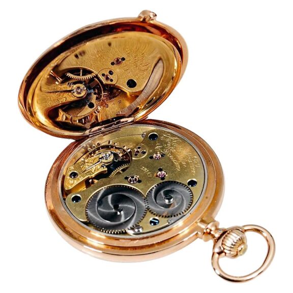 German 18k pink gold Glashütte pocket watch Circa 1885 German 18k pink gold Glashütte pocket watch Circa 1885