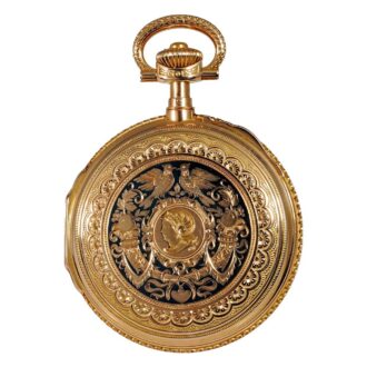 German heavy 18k pink gold Glashütte pocket watch Circa 1889