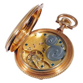 German heavy 18k pink gold Glashütte pocket watch Circa 1889