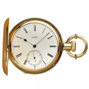 German 18k gold heavy Glashütte pocket watch Circa 1875
