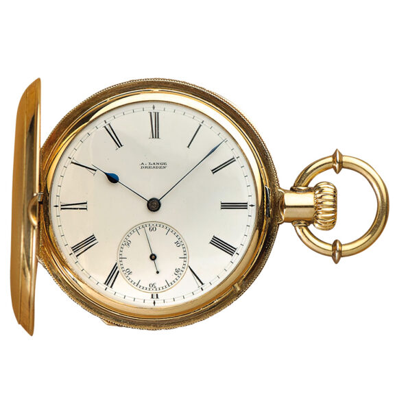 German 18k gold heavy Glashütte pocket watch Circa 1875