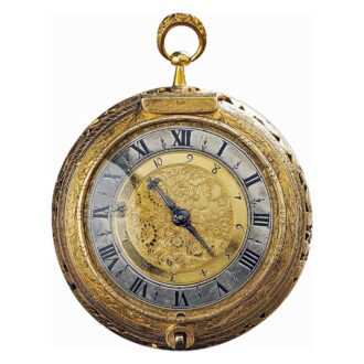 French important clock coach watch with alarm Circa 1650