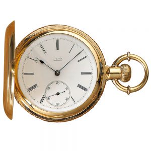 German 18k rose gold Glashütte pocket watch Circa 1880