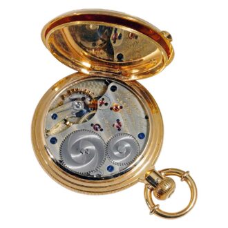German 18k rose gold Glashütte pocket watch Circa 1880