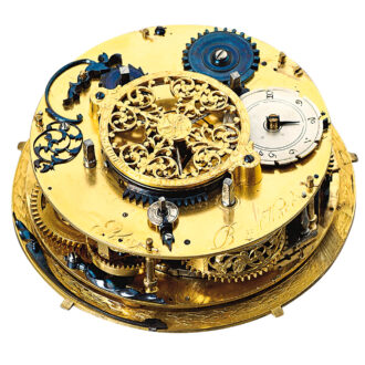 French silver coach clock with self strike and alarm Circa 1650 French silver coach clock with self strike and alarm Circa 1650
