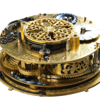 French silver coach clock with self strike and alarm Circa 1650 French silver coach clock with self strike and alarm Circa 1650