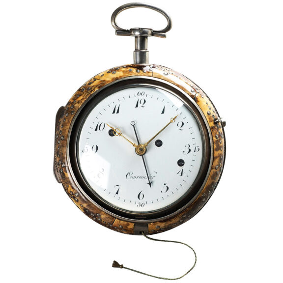 Swiss repeating coach clock with strike and alarm Circa 1790 Swiss repeating coach clock with strike and alarm Circa 1790