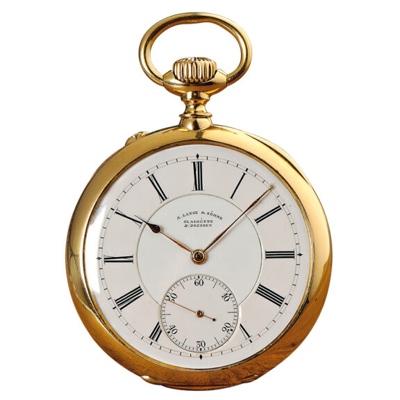 German 18k gold Glashütte pocket watch Circa 1905