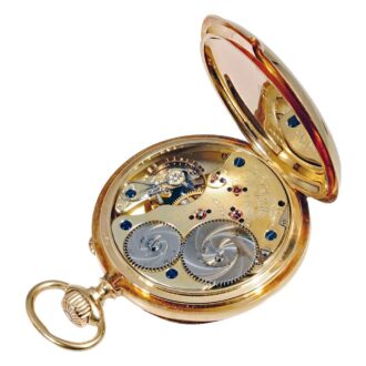 German 18k gold Glashütte pocket watch Circa 1905