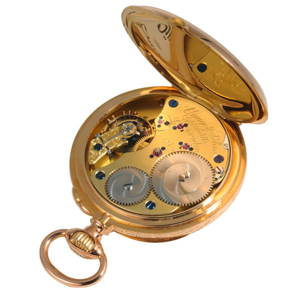 German 18k rose gold Glashütte pocket watch Circa 1883 German 18k rose gold Glashütte pocket watch Circa 1883