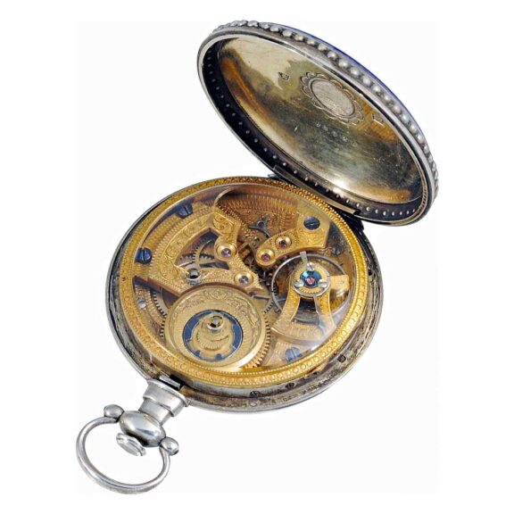 Swiss watch with centre seconds for the Chinese Market Circa 1880 Swiss watch with centre seconds for the Chinese Market Circa 1880