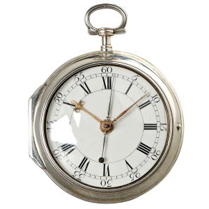 English pair cased pocket watch with centre seconds Circa 1770