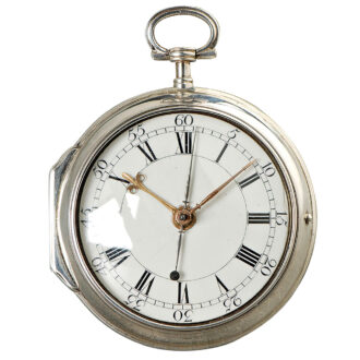 English pair cased pocket watch with centre seconds Circa 1770