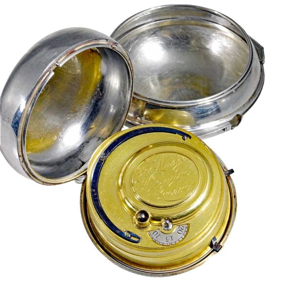 English pair cased pocket watch with centre seconds Circa 1770 English pair cased pocket watch with centre seconds Circa 1770