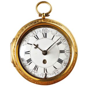 English/Dutch pair cased watch with date indicator Circa 1720