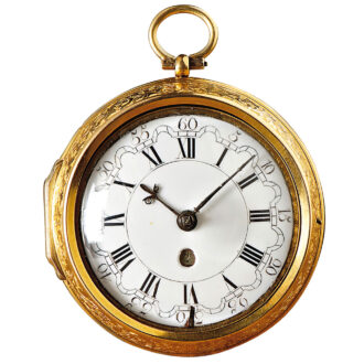 English/Dutch pair cased watch with date indicator Circa 1720